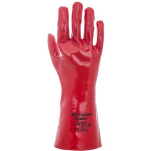 KG0500110 Radne rukavice crvene PVC presvlake, duljine 35cm, 10 / XL