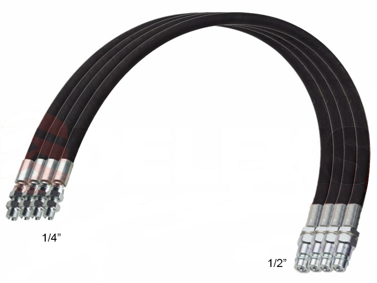 4 hidraulične, cijevi 4,00m