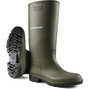 380VP43 Čizme zelene, veličina 9 Wellingtons Pricemastor Dunlop