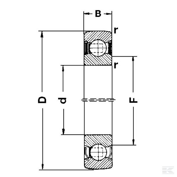 NWB00606 Kuglični ležaj s dubokim utorom