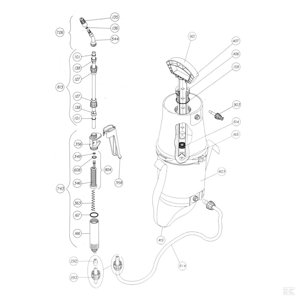 SPM82802 Ručna prskalica/Atomizer