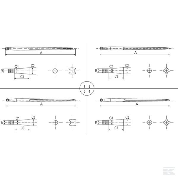 FT1GP Zubac za prednji utovarivač od 810 mm