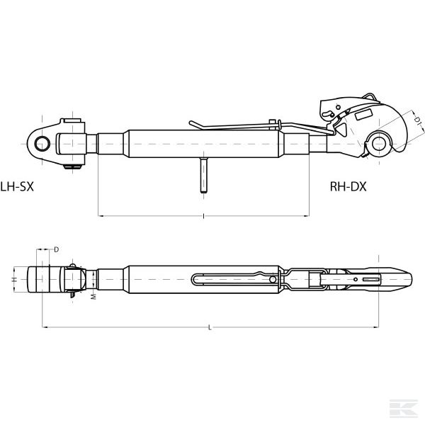 3PGCGH2847 Gornja poluga s kukom kat. 3