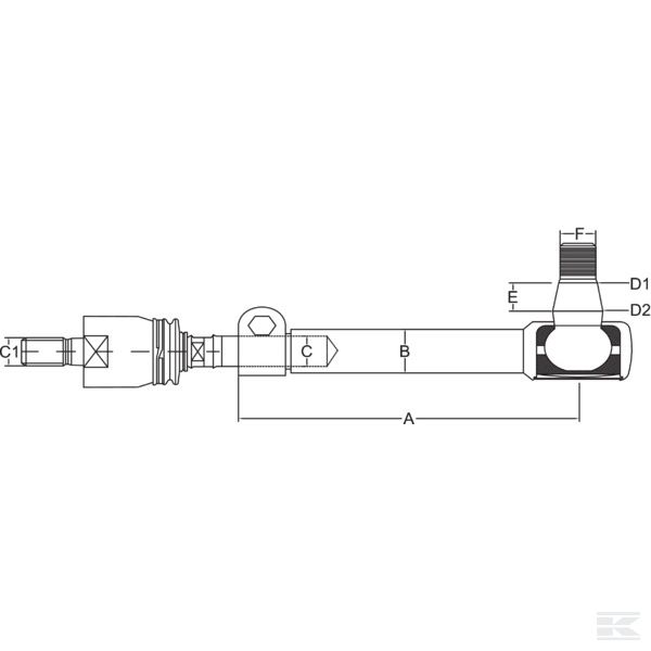 SHP268KR Spona upravljača