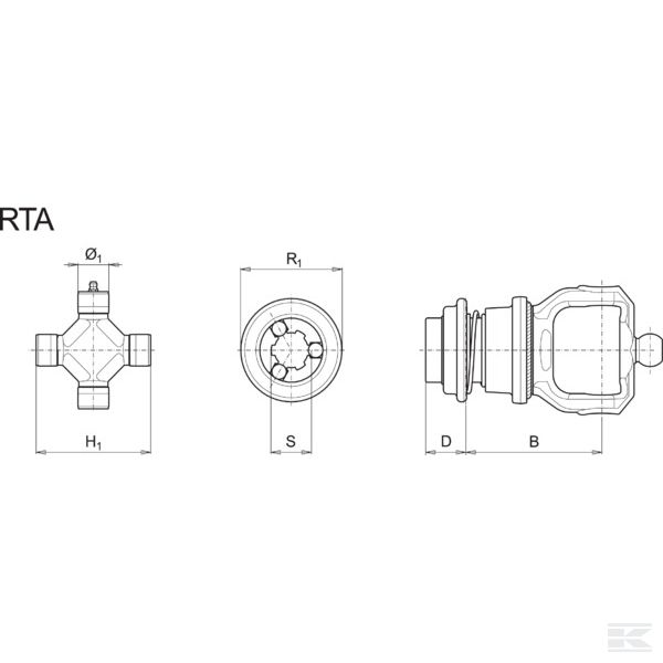 5730G3784 Spojka kardana 1.3 / 8-21