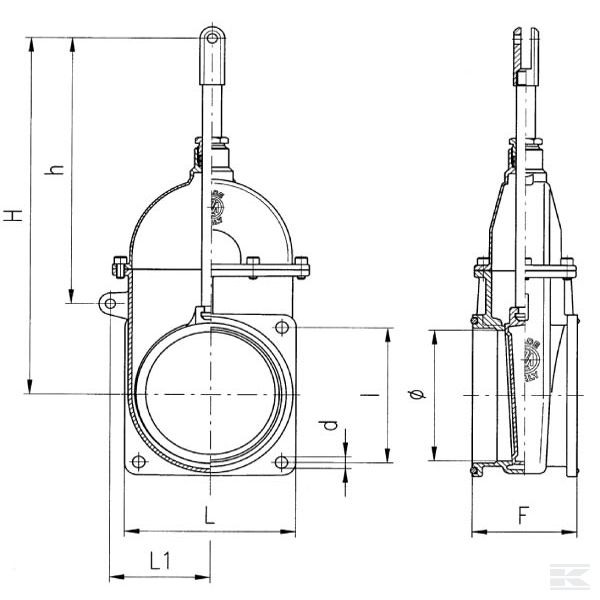 6000062 Ventil 6" s ručicom