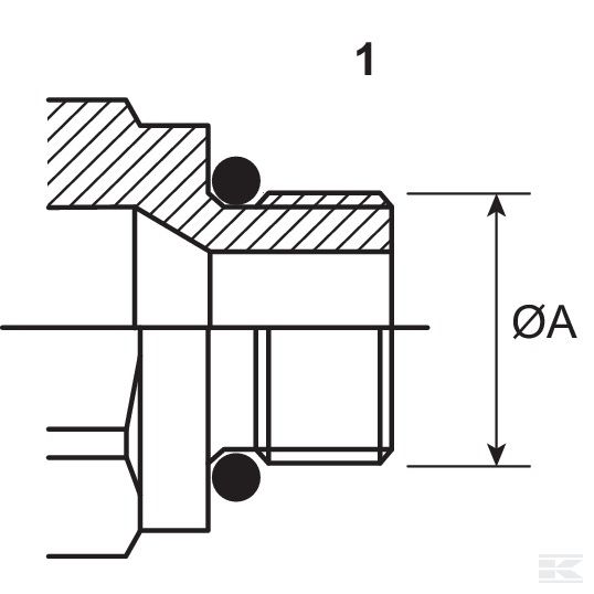 3CFPV12215F  Brza spojka ženska M22x1,5 vanjski promjer