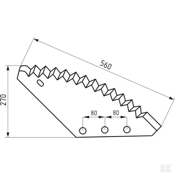 FM01134 Nož za prikolicu za miješanje