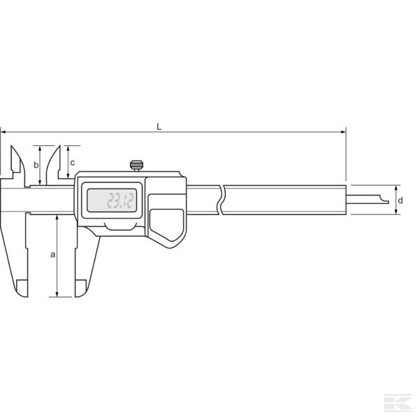 57150GP Digitalno pomično mjerilo 150 mm