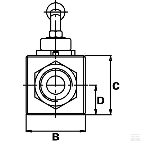 KHR06 Kuglični ventil 2-smjerni 3/8 BSP
