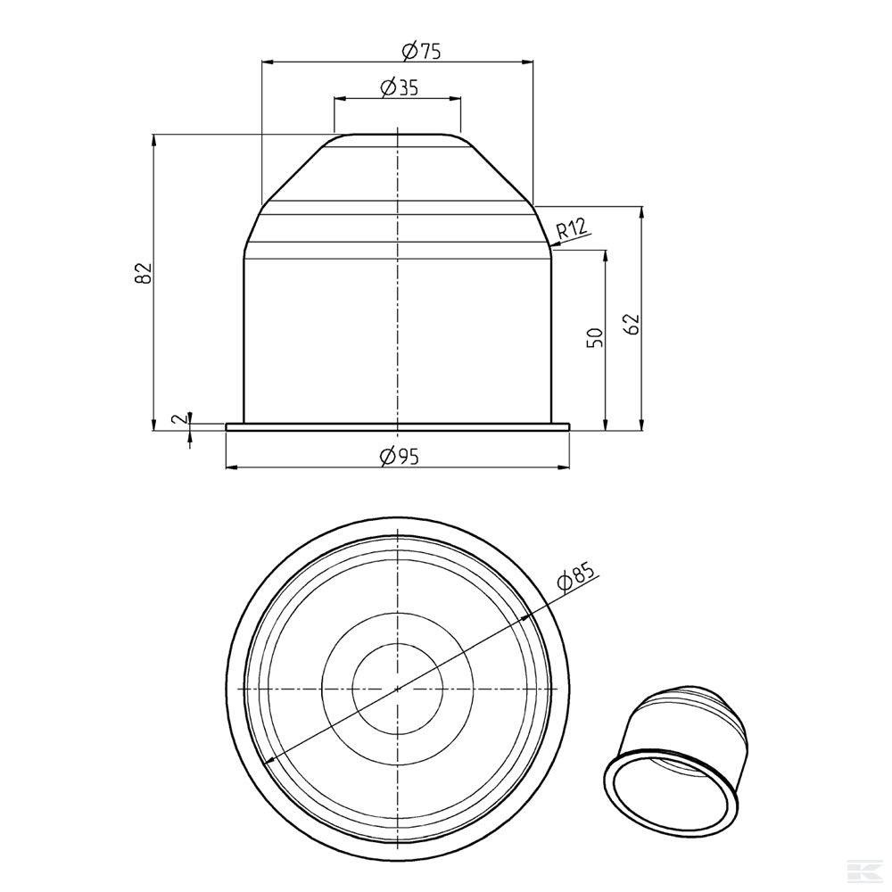 107308000 Poklopac K80
