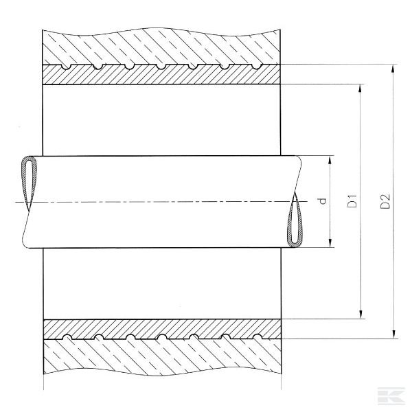 130020020000 Vodilica cjevovoda DN200, 200 mm