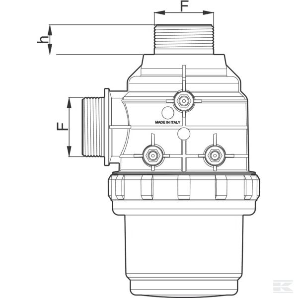 3102053 Filter za vodu 1 1/4" 60 l / min