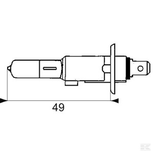 GL12258PR Žarulja 12V 55W H1