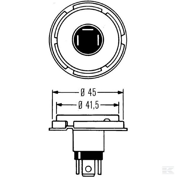 GL12620 Žarulja 12V 45 / 40W P45t
