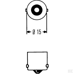 GL12498 Žarulja 12V 21W BA15s