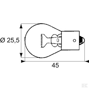GL12498 Žarulja 12V 21W BA15s