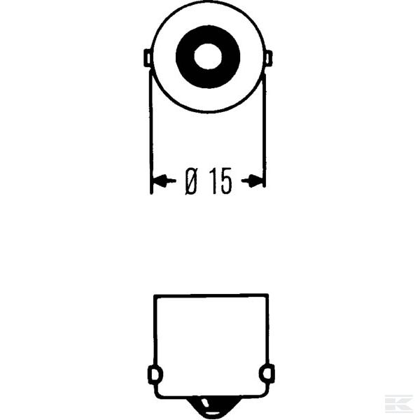 GL12821 Žarulja 12V 5W BA15s