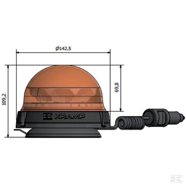 LA20002 Rotaciona lampa LED