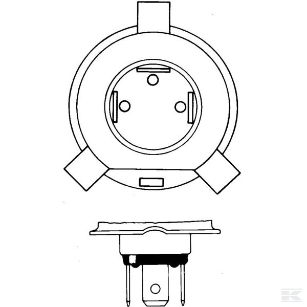 GL13342HDLL Žarulja H4 MasterDuty 24V 75 / 70W