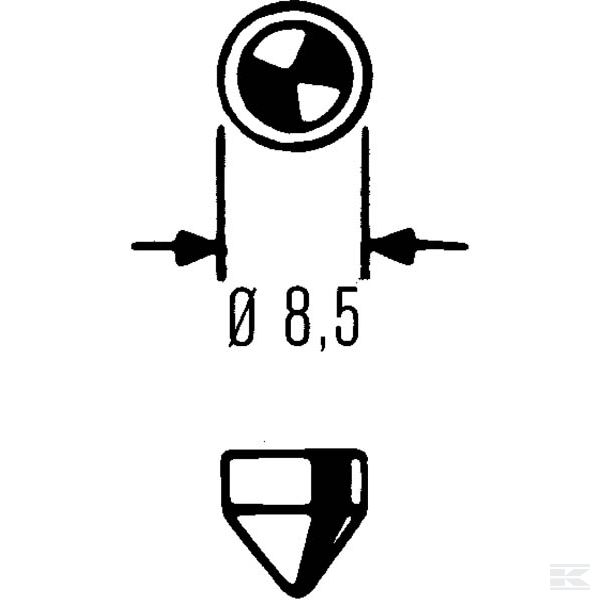 GL12854 Festoon žarulja 12V 10W SV8,5