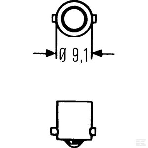 GL12913 Žarulja 12V 2W BA9s