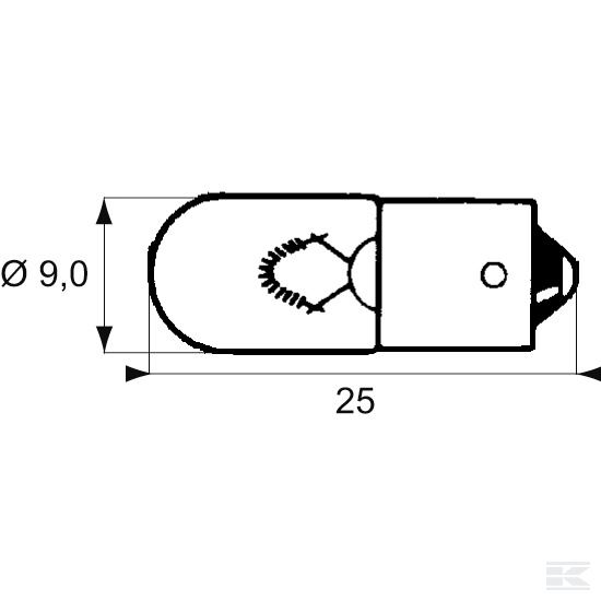 GL12913 Žarulja 12V 2W BA9s