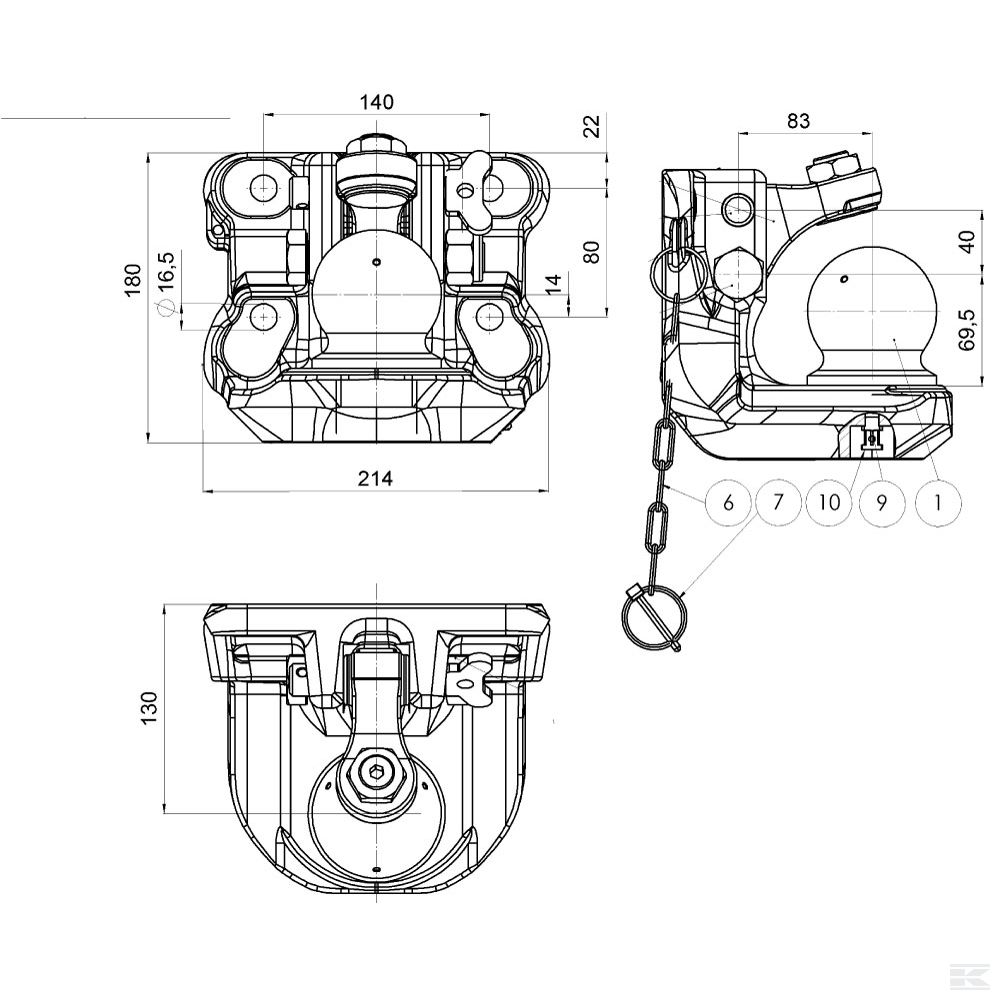 00670052A02 Kuglasti zglob ovjesa