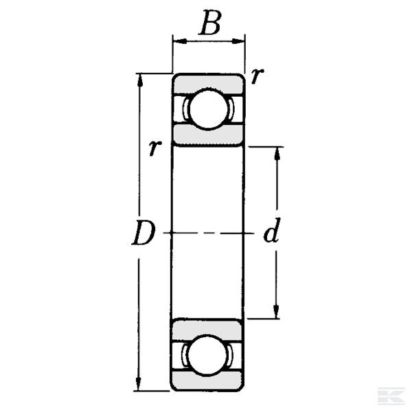 62042RS Kuglični ležaj