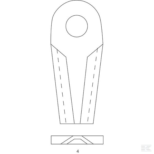 VGCM120KR Nož kosilice CM120 Kverneland