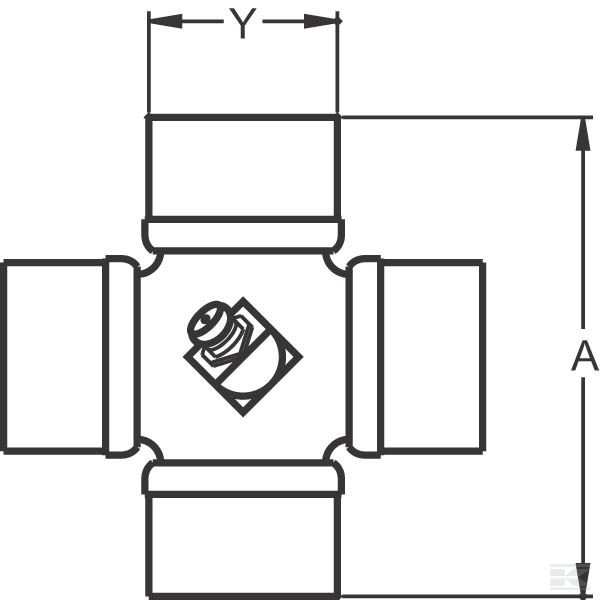 190000 Križ kardana 47 x 18 mm
