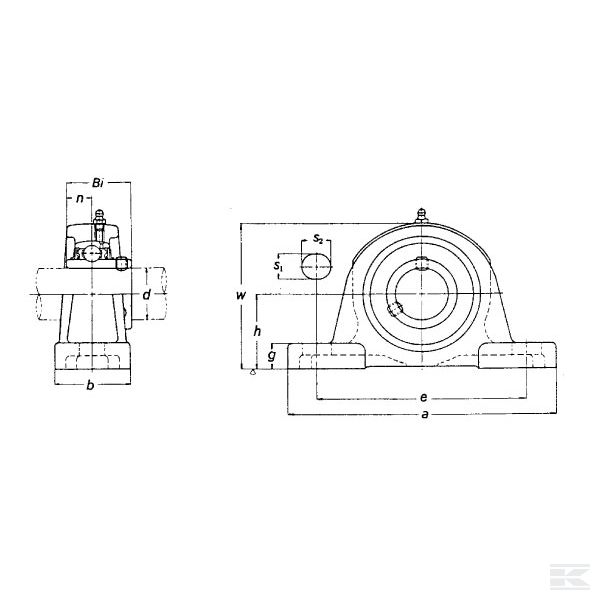 UCP206GP Klizni ležaj komplet