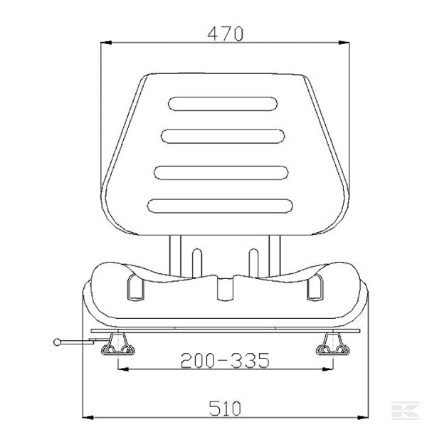 TS20000GP PVC sjedalo