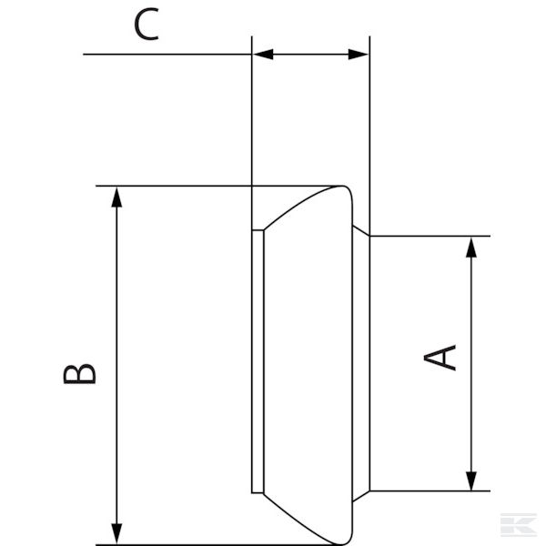 6100000Z Muška prirubnica kanđaste spojnice 6"