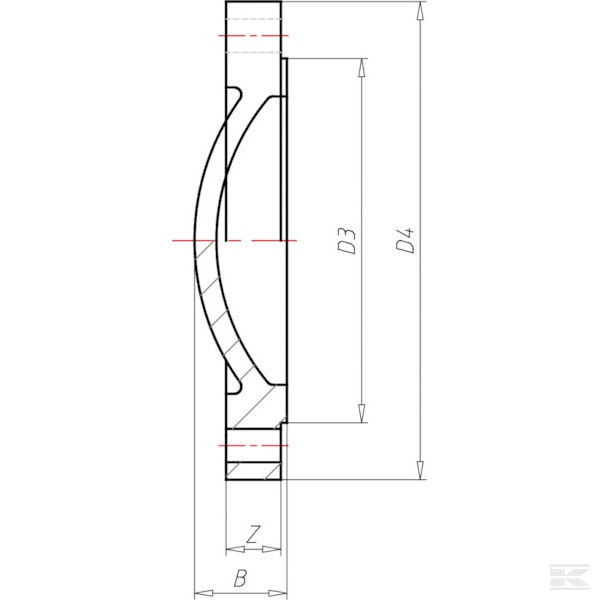 7225461 PVC bregasta prirubnica 225 mm