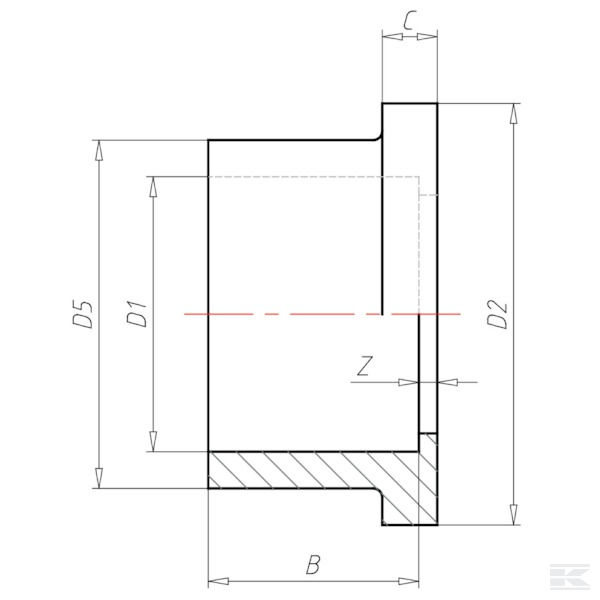7160135 PVC kuka 160 mm