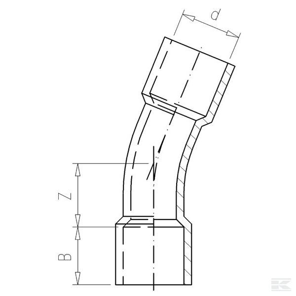 7200522 PVC koljeno 22,5° 200 mm
