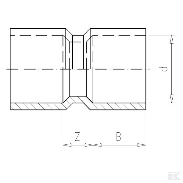 7200100 PVC spojnica 200 x 200 mm