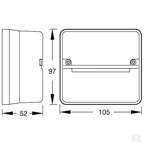TOR4514 Prednja lampa narančasta / bijela