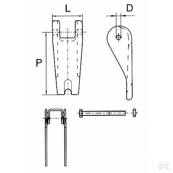 WA340G Sigurnosni klinovi s oprugom