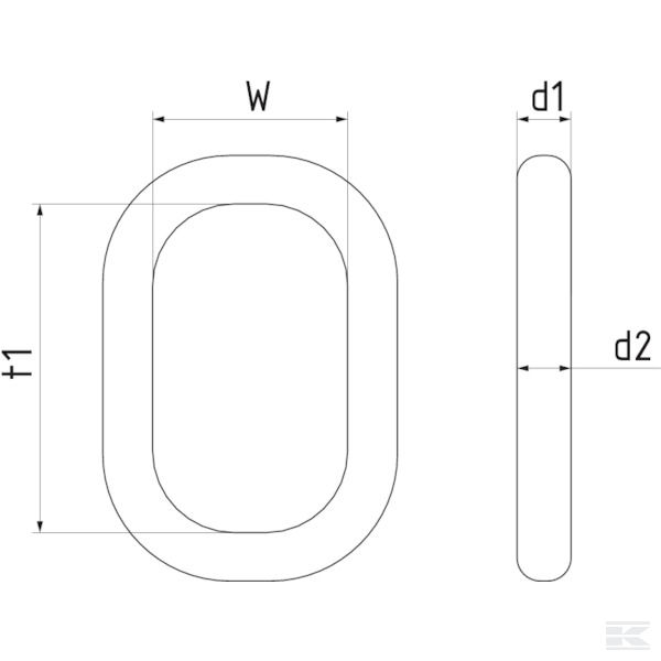 WA184OF Toplink kuka za lanac 8 t