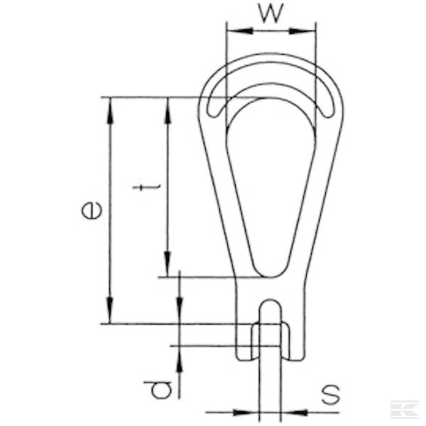 HHKOW13 Kuka za lanac 13 6700 kg
