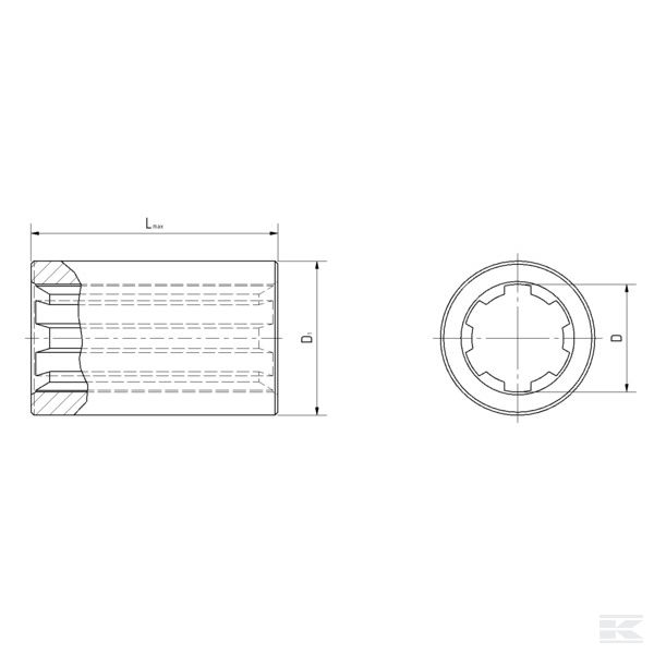 6740102KR Konektor 150 l, 1.3 / 8-6