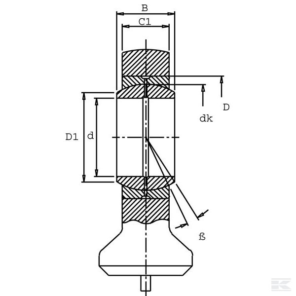 GK30DO Ušica hidrauličnog cilindra
