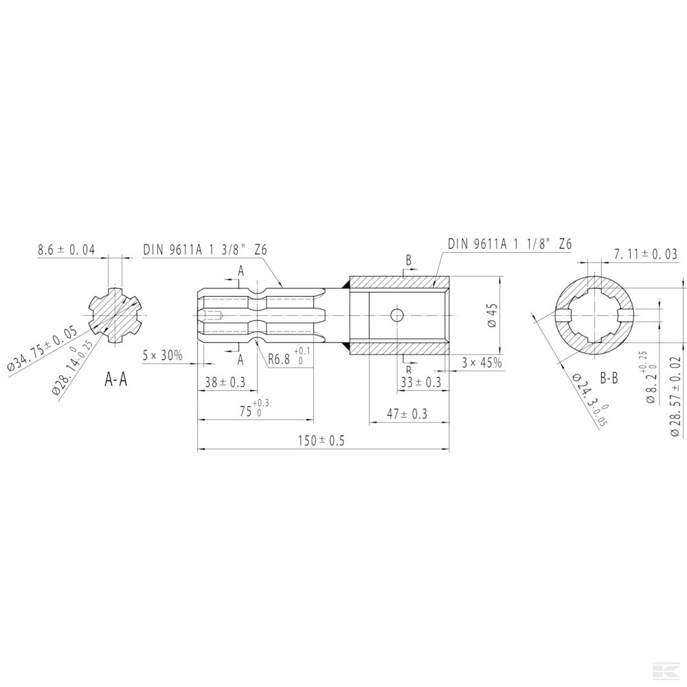 671000KR Redukcija 1.1 / 8-6 - 1.3 / 8-6