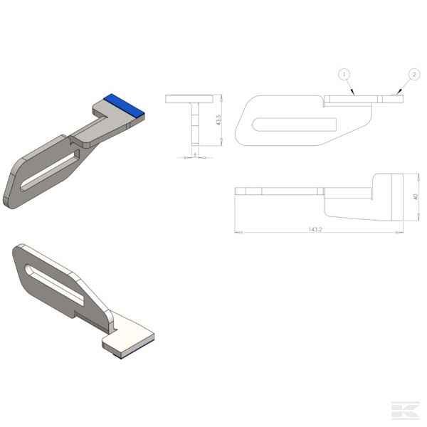 34465100KR Kovani karbid za Horsch