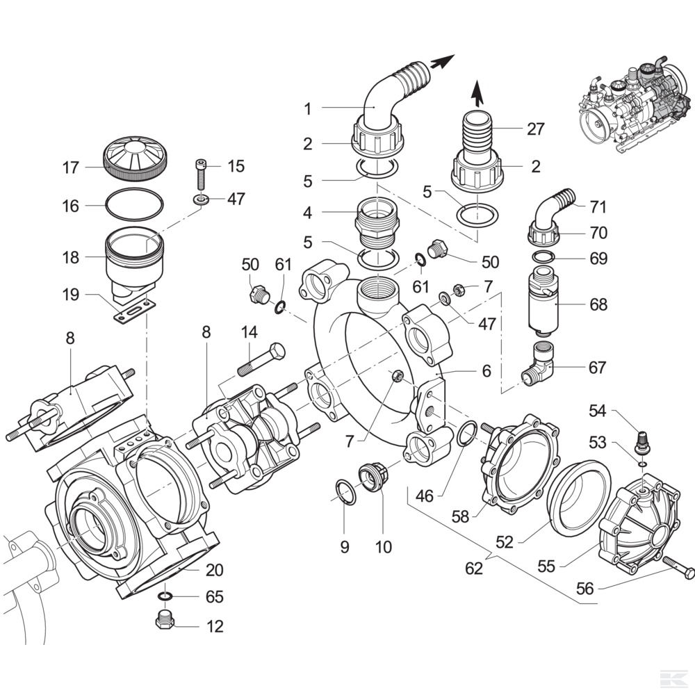 759051 Ventil za vodenu pumpu